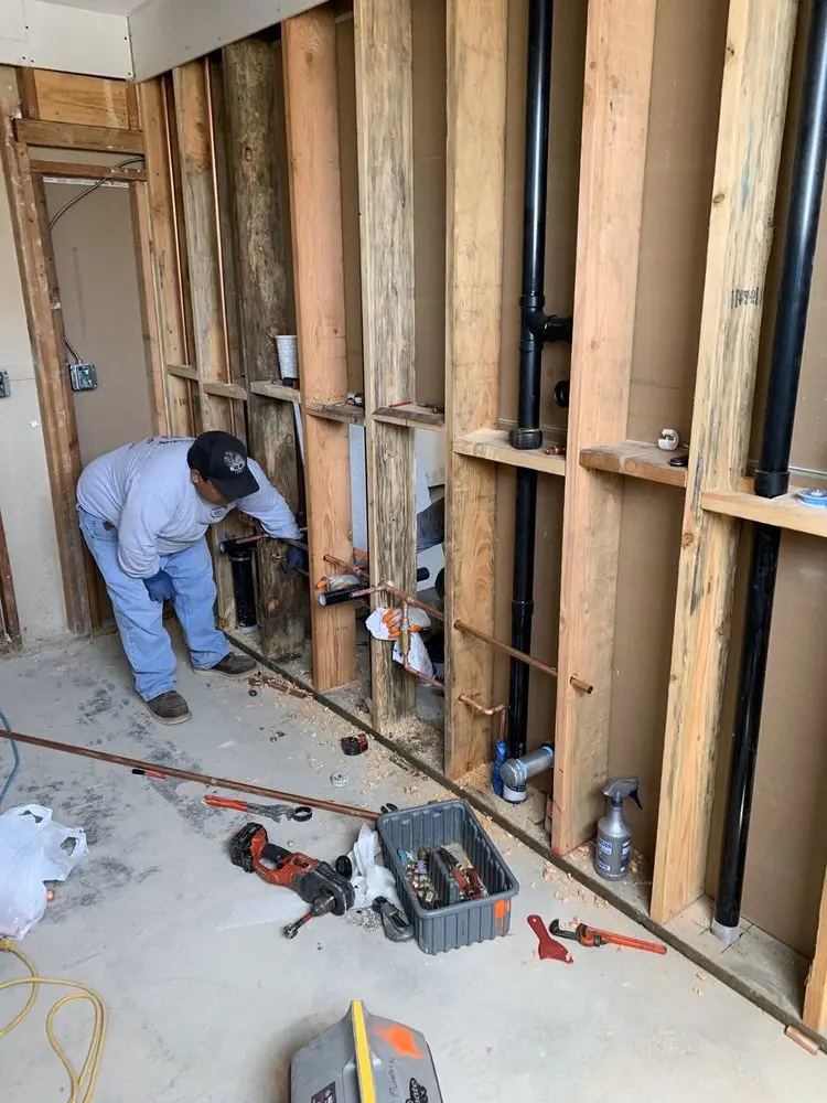 Commercial rough-in plumbing for Gas Line Repair in Westfield